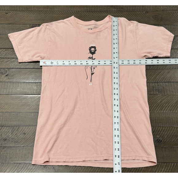 Never Made Pink Shirt Art Graphic Tee Short Sleeve Pullover - Adult Size S - Picture 5 of 6